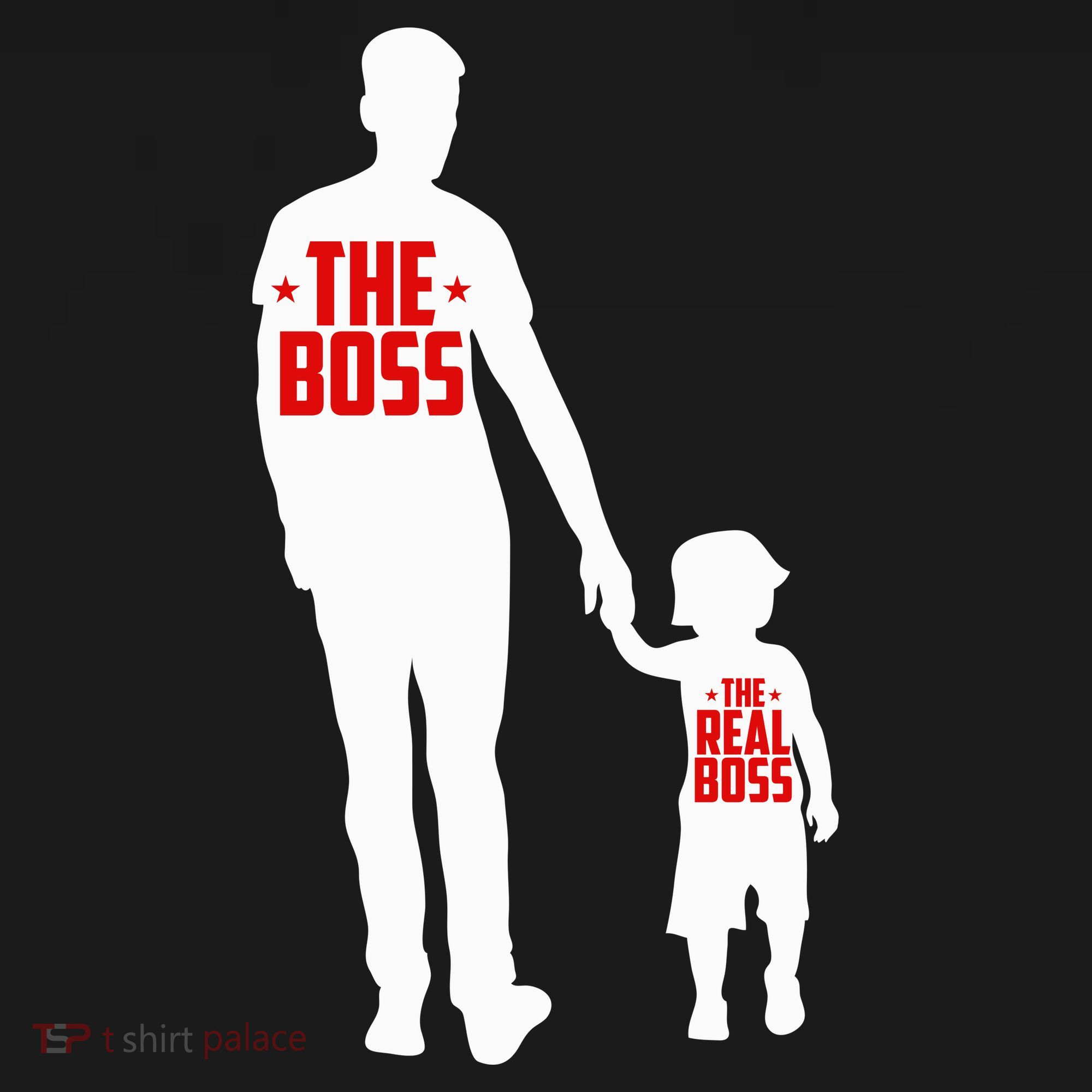 The Boss The Real Boss Father And Child Mousepad