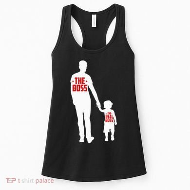 The Boss The Real Boss Father And Child Women's Tank Top