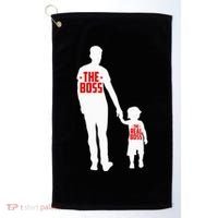 The Boss The Real Boss Father And Child Golf Towel thumb 0