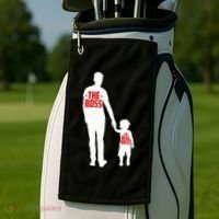 The Boss The Real Boss Father And Child Golf Towel thumb 2
