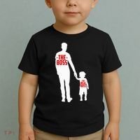 The Boss The Real Boss Father And Child Toddler T-Shirt thumb 2