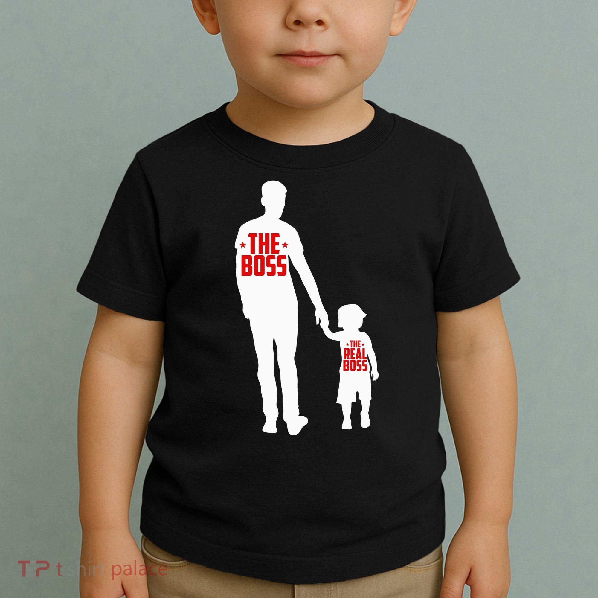 The Boss The Real Boss Father And Child Toddler T-Shirt