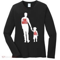 The Boss The Real Boss Father And Child Women's Long Sleeve Shirt thumb 0