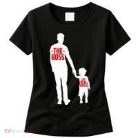 The Boss The Real Boss Father And Child Women's T-Shirt thumb 0