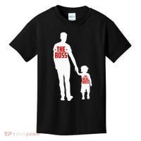 The Boss The Real Boss Father And Child Kids T-Shirt thumb 0