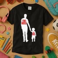 The Boss The Real Boss Father And Child Kids T-Shirt thumb 3