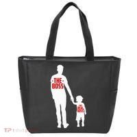 The Boss The Real Boss Father And Child Tote Bag thumb 0