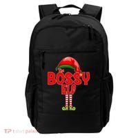 The Bossy Elf Matching Christmas Backpack thumb 0