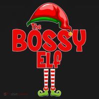 The Bossy Elf Matching Christmas Bucket Hat thumb 4