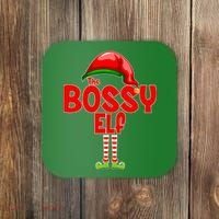 The Bossy Elf Matching Christmas Coaster thumb 0
