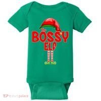 The Bossy Elf Matching Christmas Baby Bodysuit thumb 0