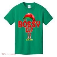 The Bossy Elf Matching Christmas Kids T-Shirt thumb 0