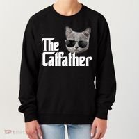 The Catfather Cool Movie Parody For Dads Women's Sweatshirt thumb 0