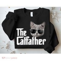 The Catfather Cool Movie Parody For Dads Sweatshirt thumb 2