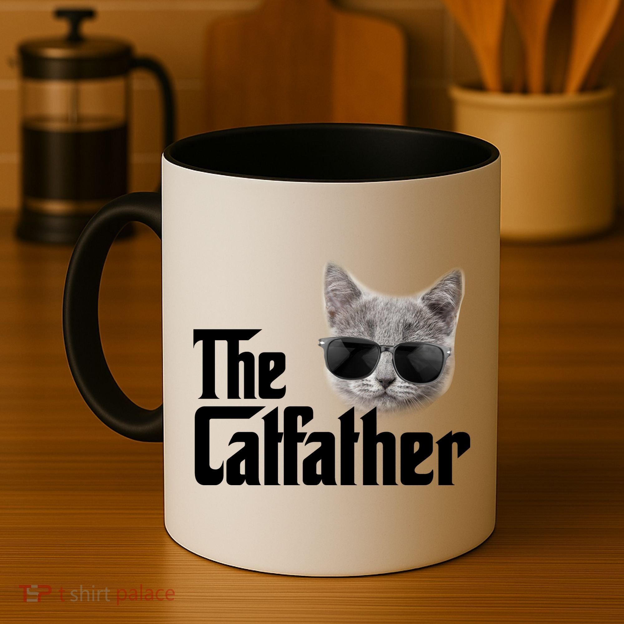 The Catfather Cool Movie Parody For Dads Coffee Mug