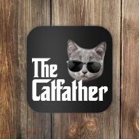 The Catfather Cool Movie Parody For Dads Coaster thumb 0