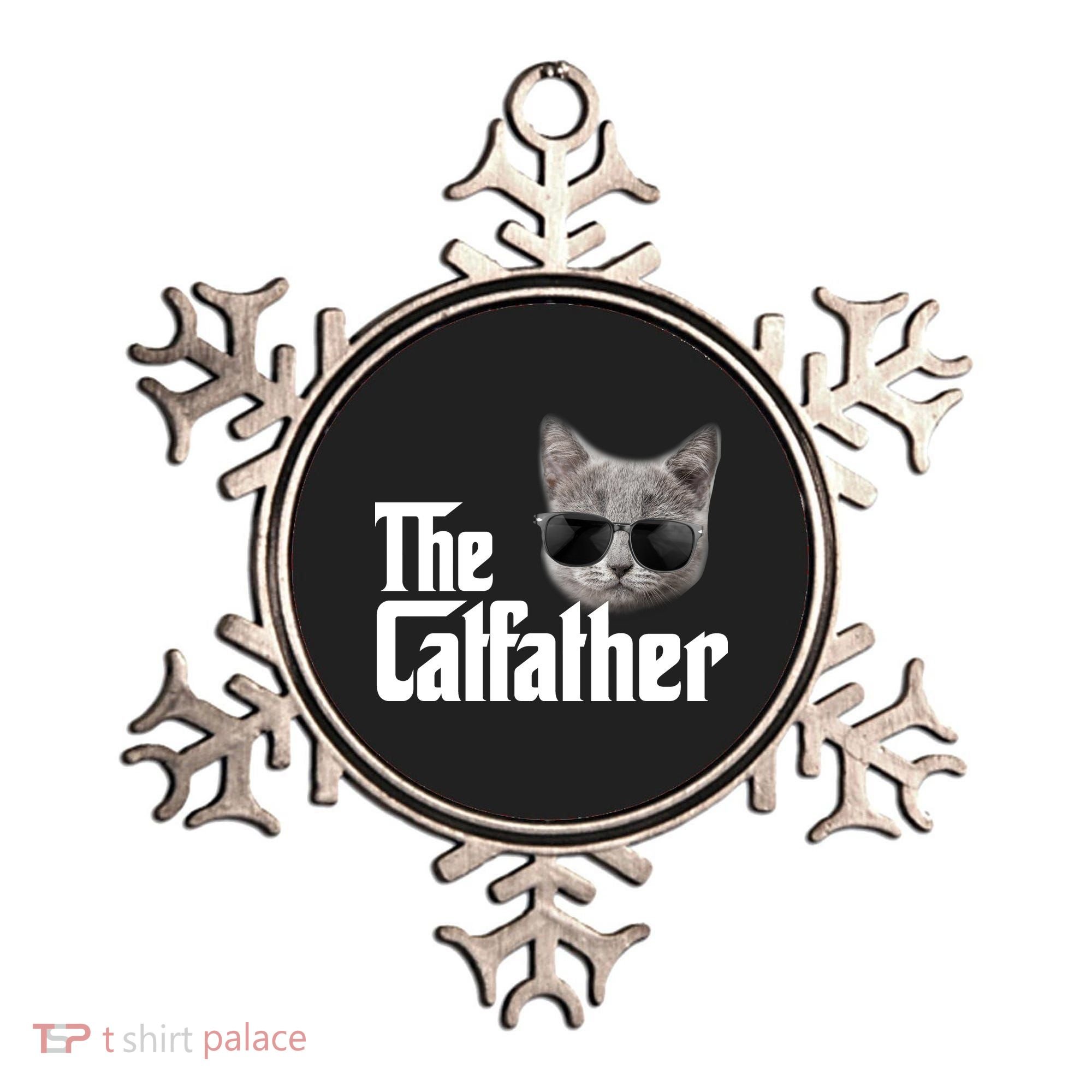 The Catfather Cool Movie Parody For Dads Ornament