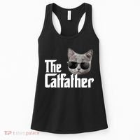 The Catfather Cool Movie Parody For Dads Women's Tank Top thumb 0