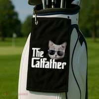 The Catfather Cool Movie Parody For Dads Golf Towel thumb 2