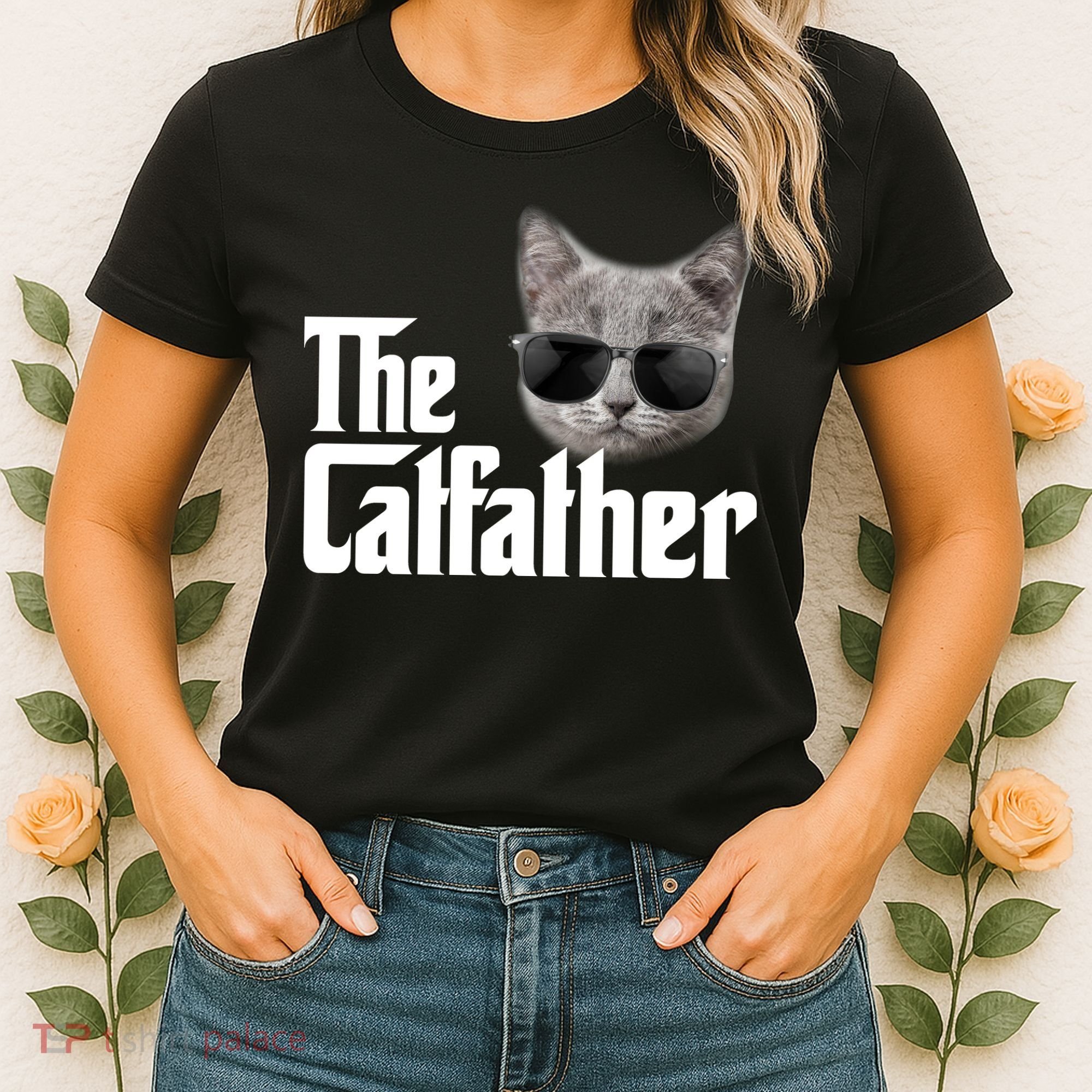 The Catfather Cool Movie Parody For Dads Women's T-Shirt