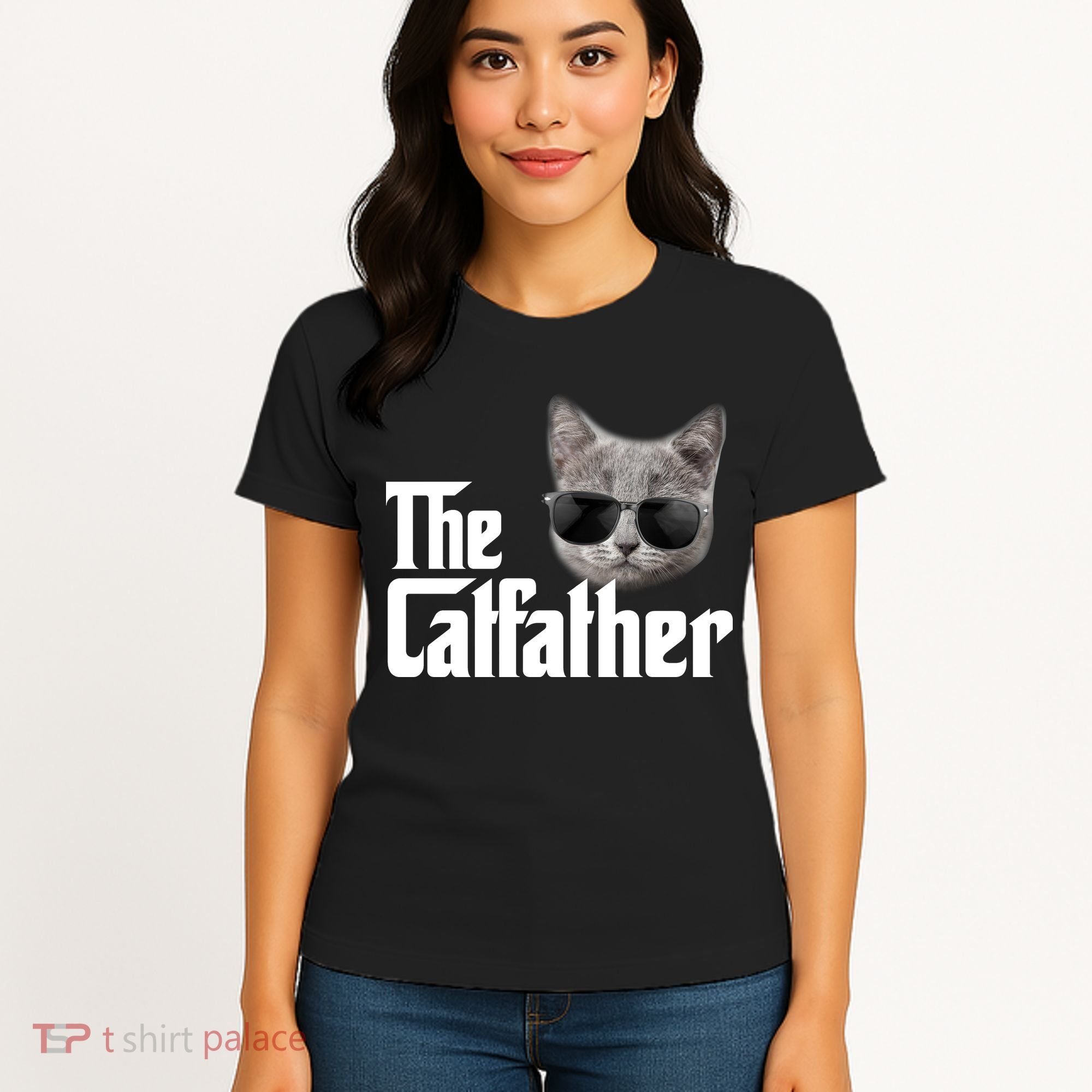The Catfather Cool Movie Parody For Dads Women's T-Shirt
