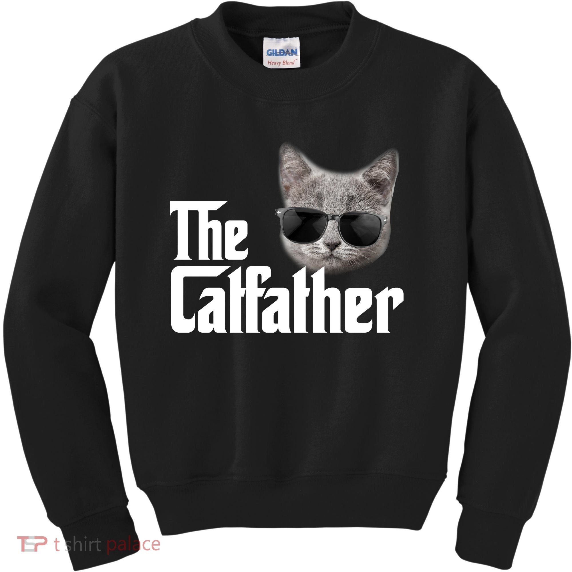 The Catfather Cool Movie Parody For Dads Kids Sweatshirt