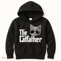 The Catfather Cool Movie Parody For Dads Kids Hoodie thumb 0