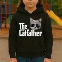 The Catfather Cool Movie Parody For Dads Kids Hoodie thumb 3
