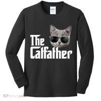 The Catfather Cool Movie Parody For Dads Kids Long Sleeve Shirt thumb 0