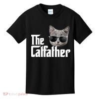 The Catfather Cool Movie Parody For Dads Kids T-Shirt thumb 0