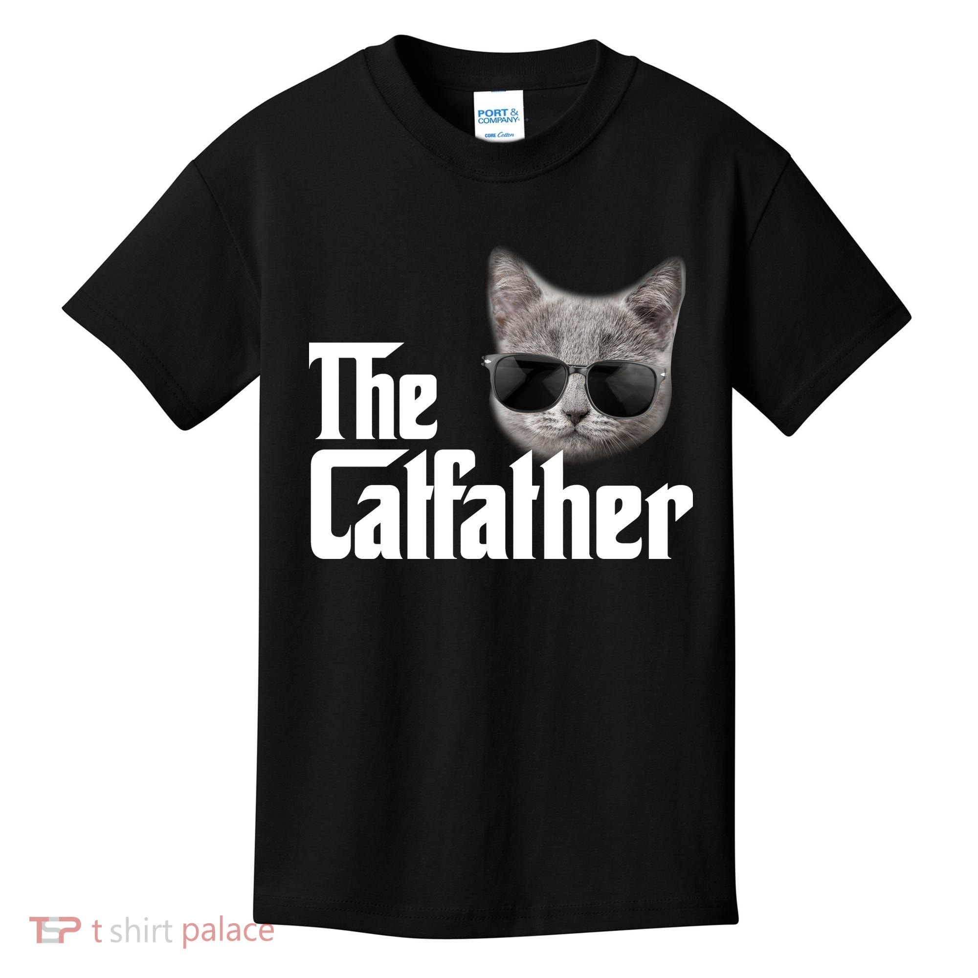 The Catfather Cool Movie Parody For Dads Kids T-Shirt
