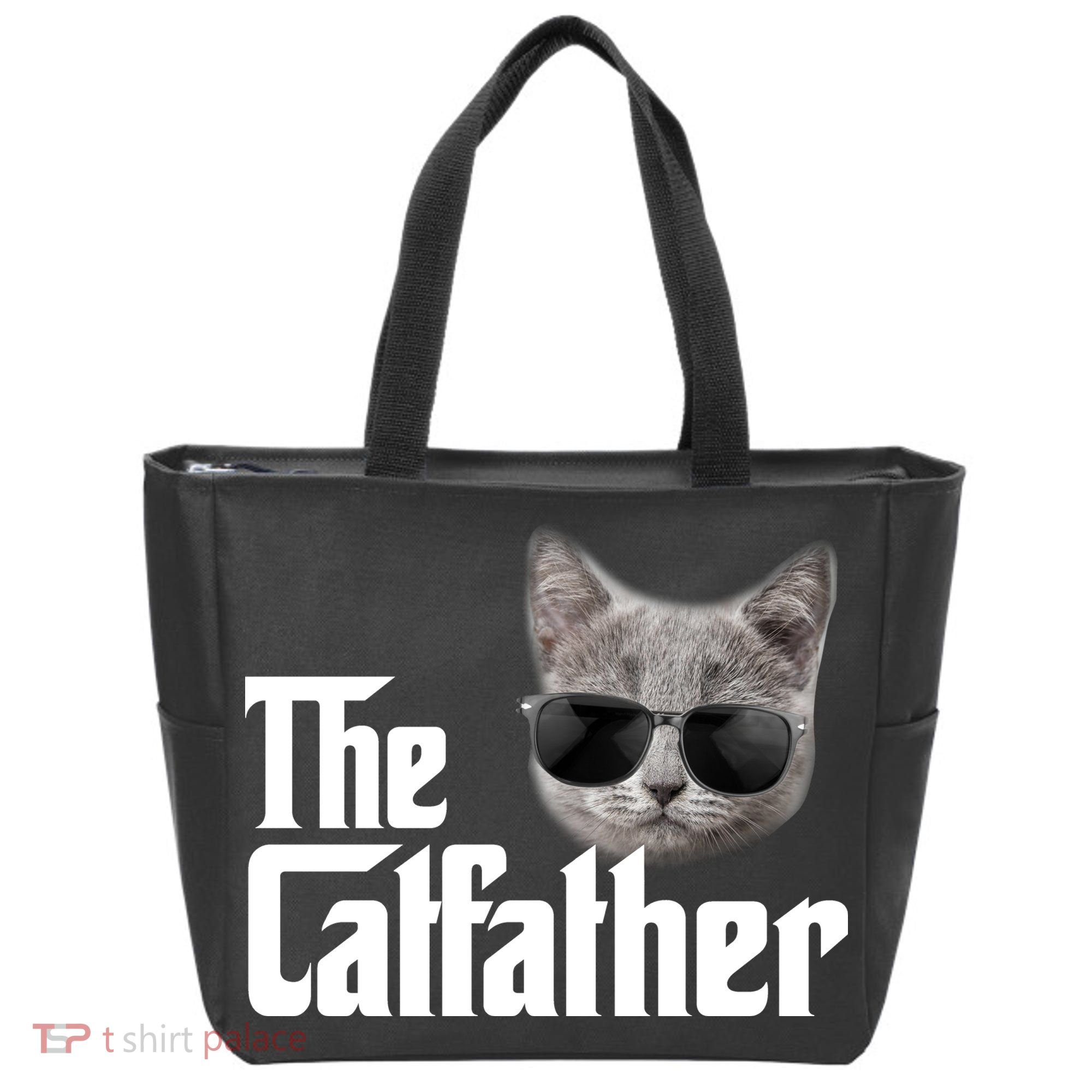 The Catfather Cool Movie Parody For Dads Tote Bag