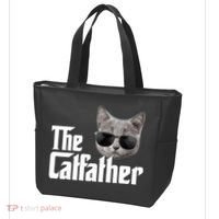 The Catfather Cool Movie Parody For Dads Tote Bag thumb 3