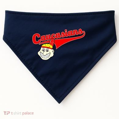 The Caucasians Rude Indians Design USA-Made Doggie Bandana
