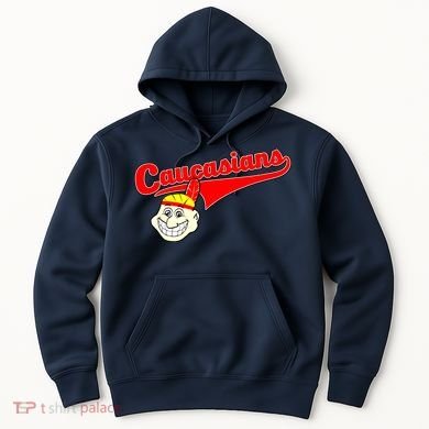 The Caucasians Rude Indians Design Hoodie