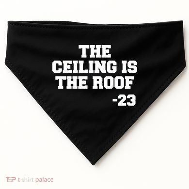 The Ceiling is the Roof 23 MJ College Text USA-Made Doggie Bandana