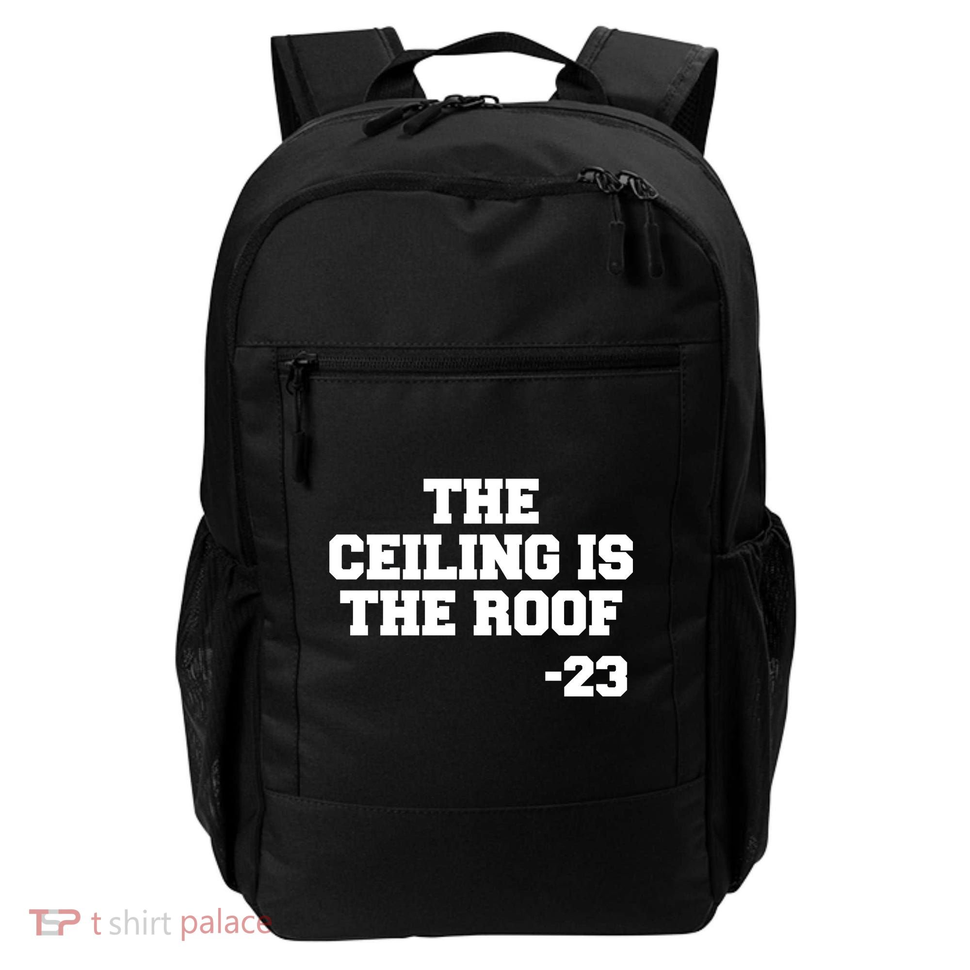 The Ceiling is the Roof 23 MJ College Text Backpack