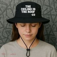 The Ceiling is the Roof 23 MJ College Text Bucket Hat thumb 3