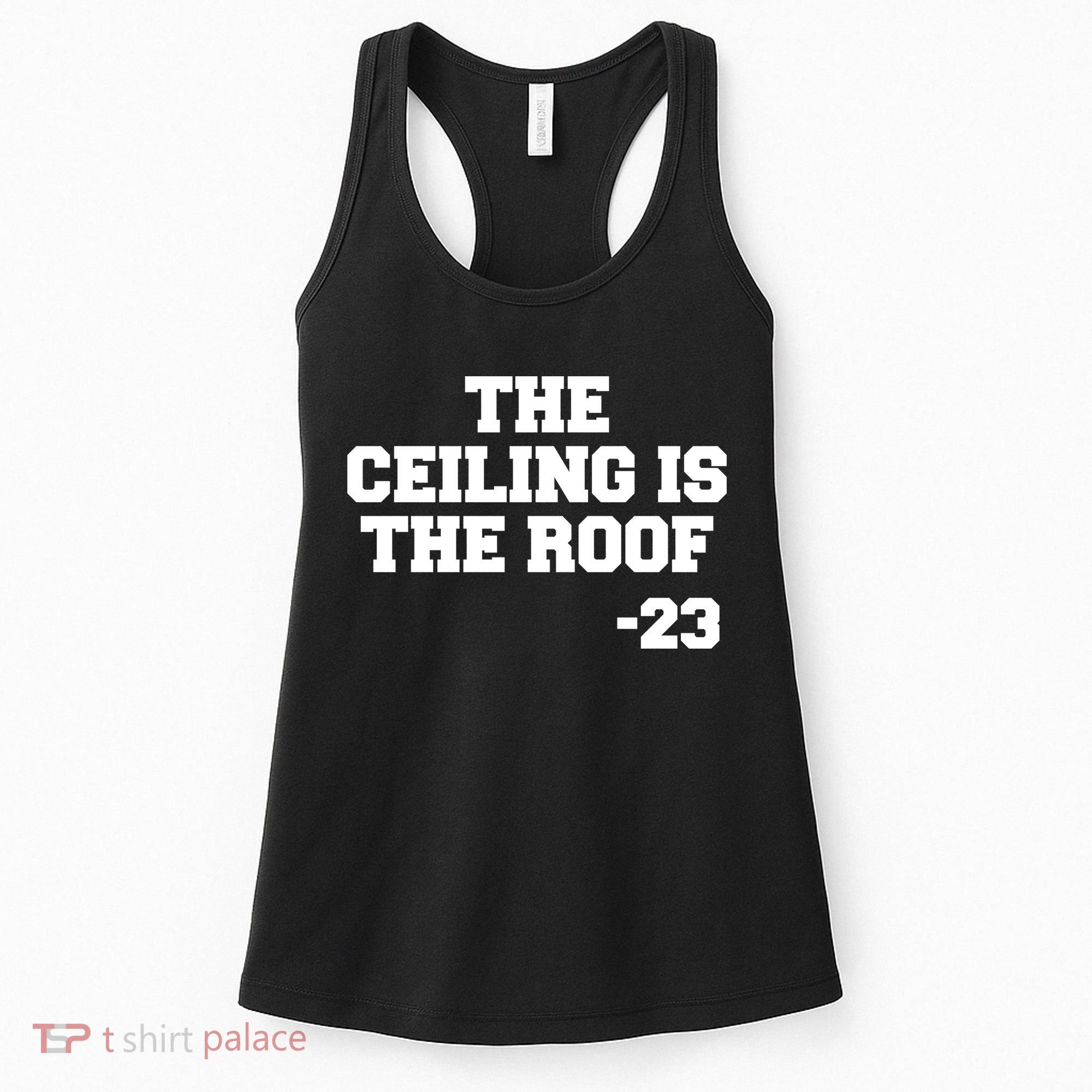 The Ceiling is the Roof 23 MJ College Text Women's Tank Top
