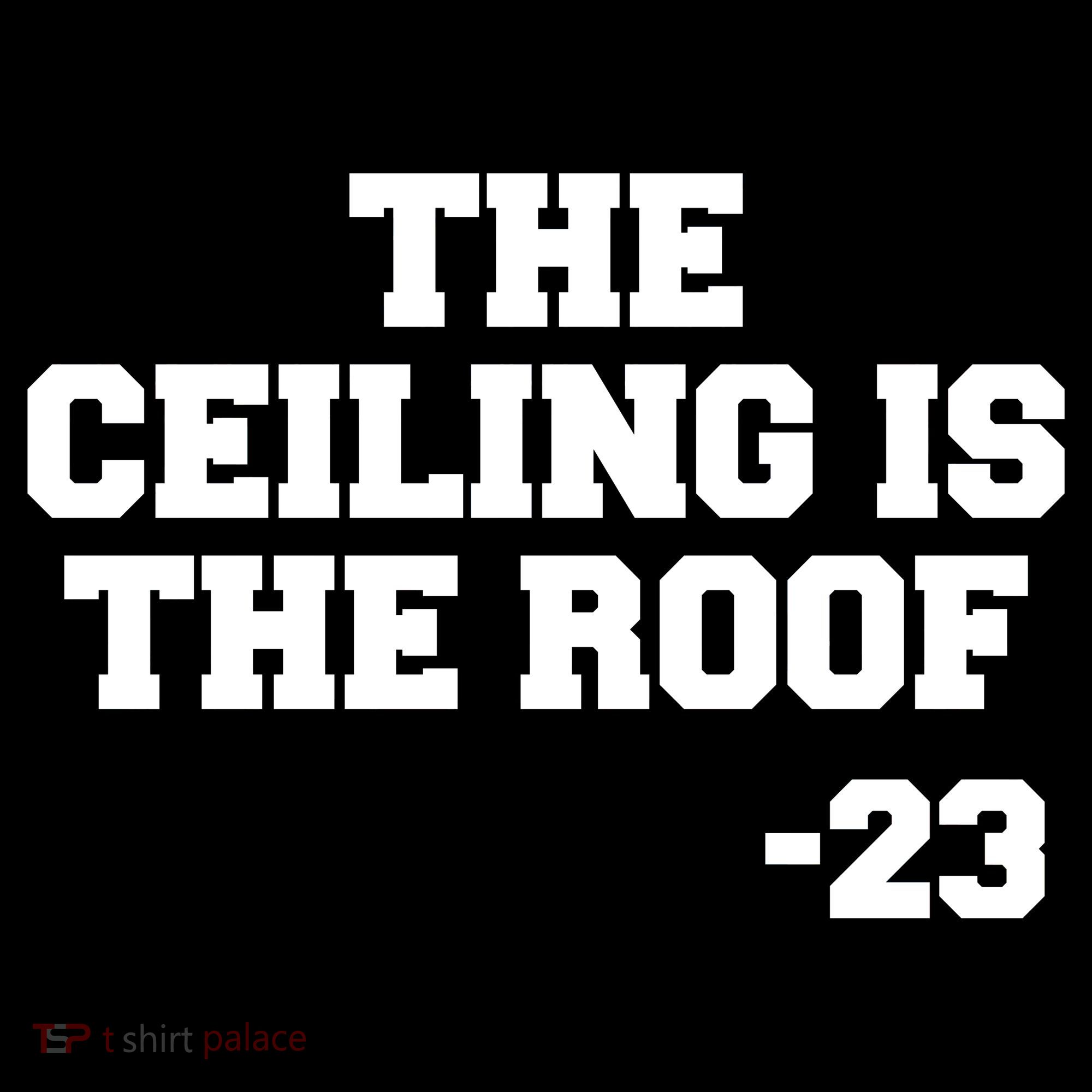The Ceiling is the Roof 23 MJ College Text Women's Tank Top