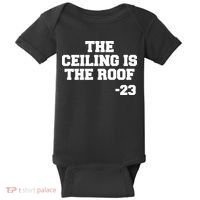 The Ceiling is the Roof 23 MJ College Text Baby Bodysuit thumb 0