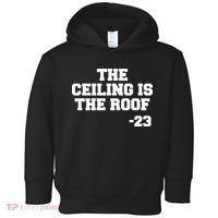 The Ceiling is the Roof 23 MJ College Text Toddler Hoodie thumb 0
