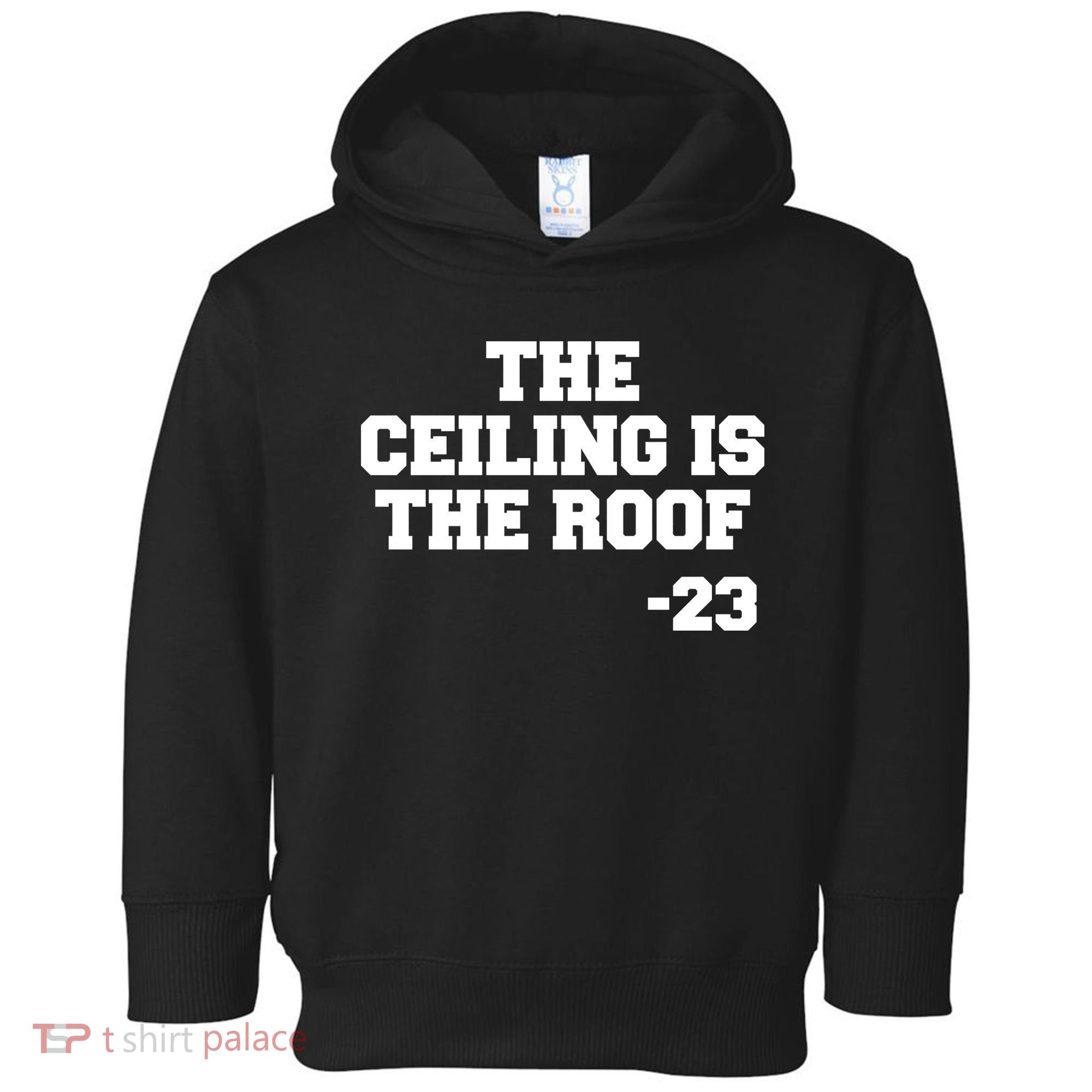 The Ceiling is the Roof 23 MJ College Text Toddler Hoodie