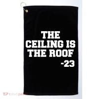 The Ceiling is the Roof 23 MJ College Text Golf Towel thumb 0