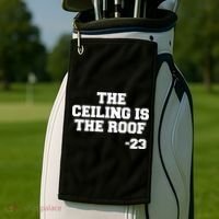 The Ceiling is the Roof 23 MJ College Text Golf Towel thumb 2
