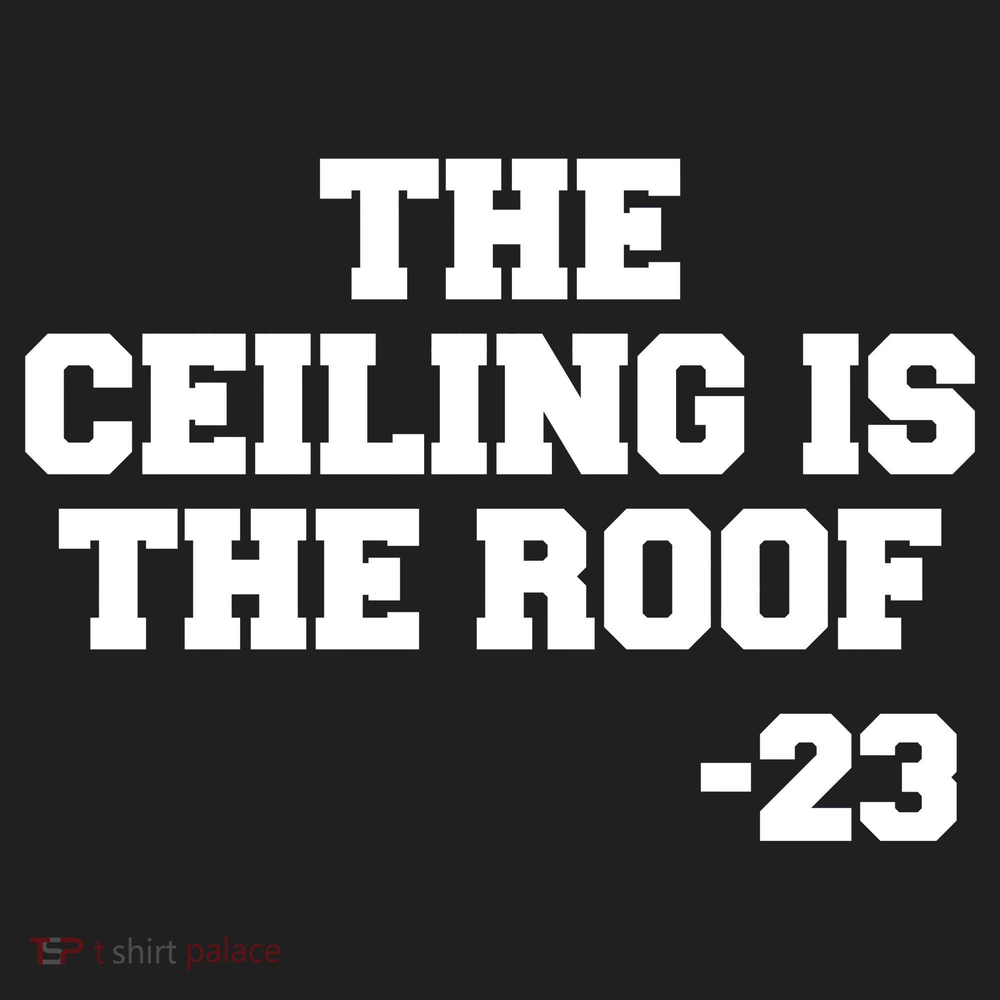 The Ceiling is the Roof 23 MJ College Text Golf Towel