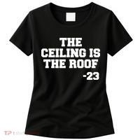 The Ceiling is the Roof 23 MJ College Text Women's T-Shirt thumb 0