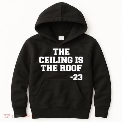 The Ceiling is the Roof 23 MJ College Text Kids Hoodie