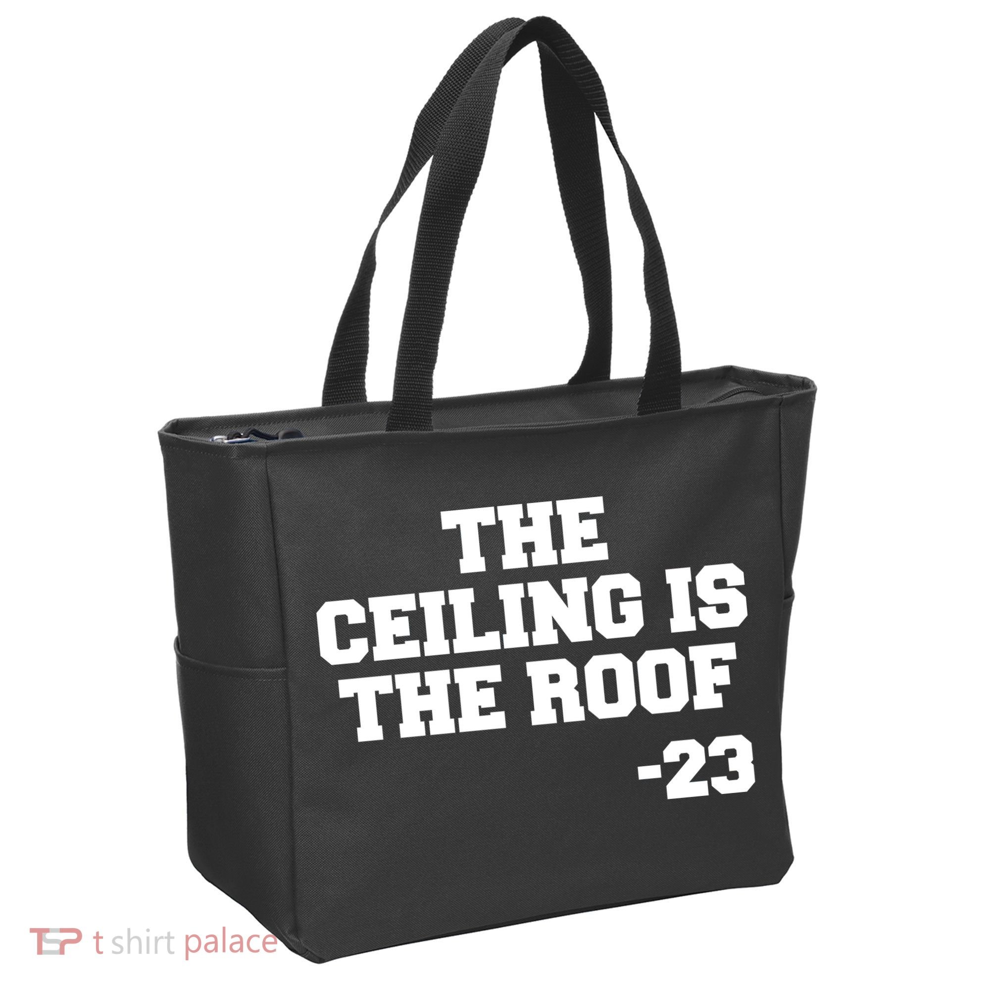 The Ceiling is the Roof 23 MJ College Text Tote Bag