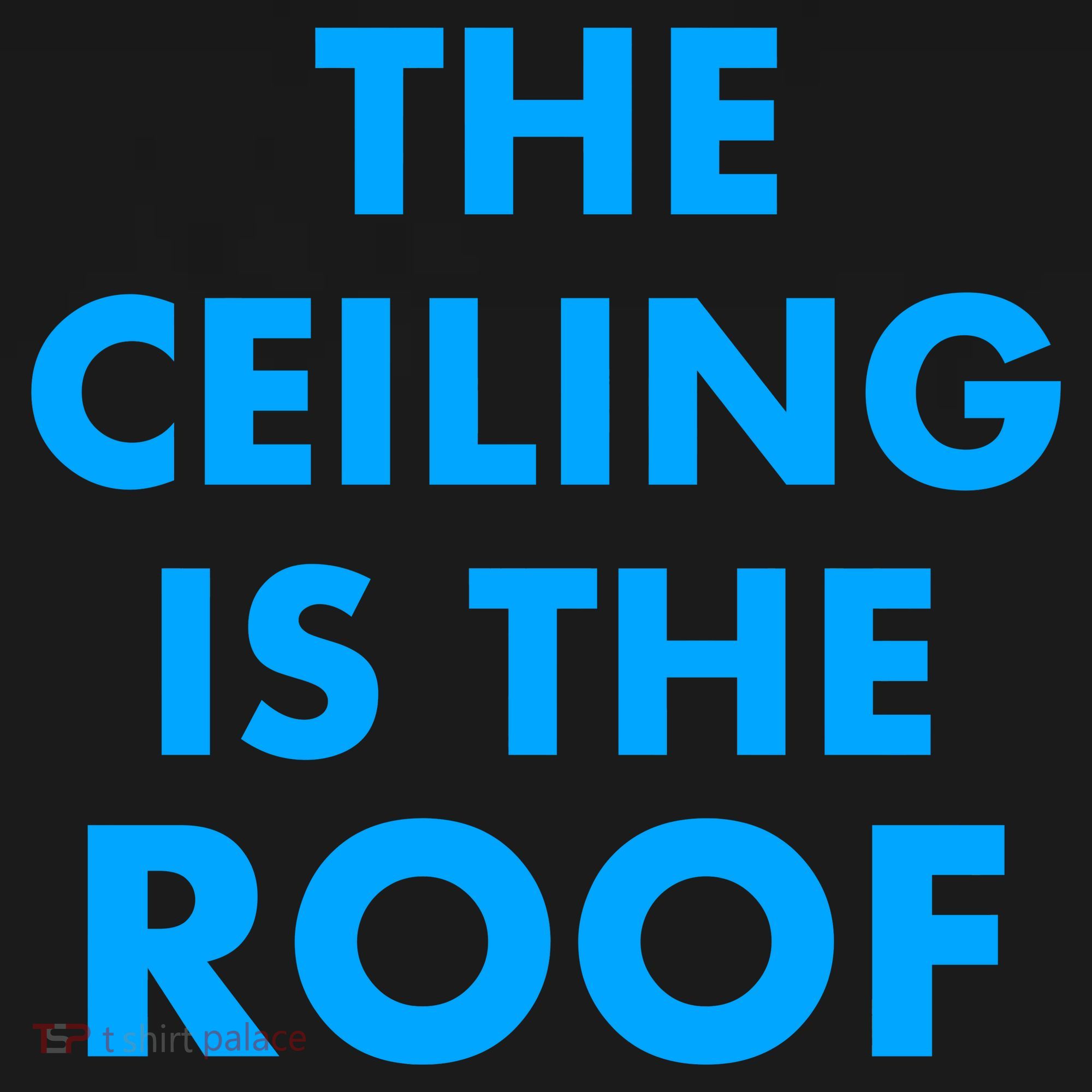 The Ceiling is the Roof MJ Funny Quote Backpack